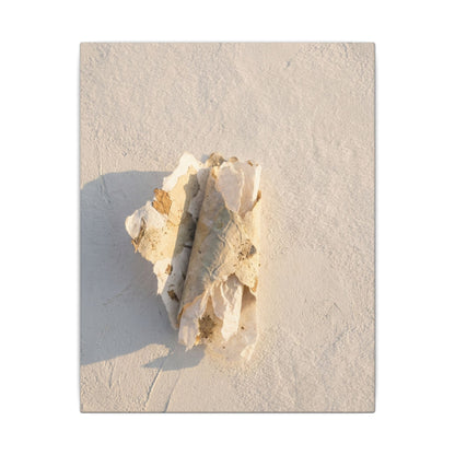 Paper Fold Canvas Art | Winter Japandi Texture Art