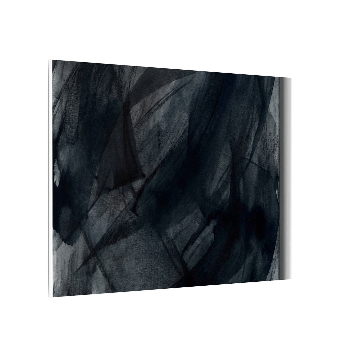 Deep Tones Dark Japandi Charcoal Canvas Art