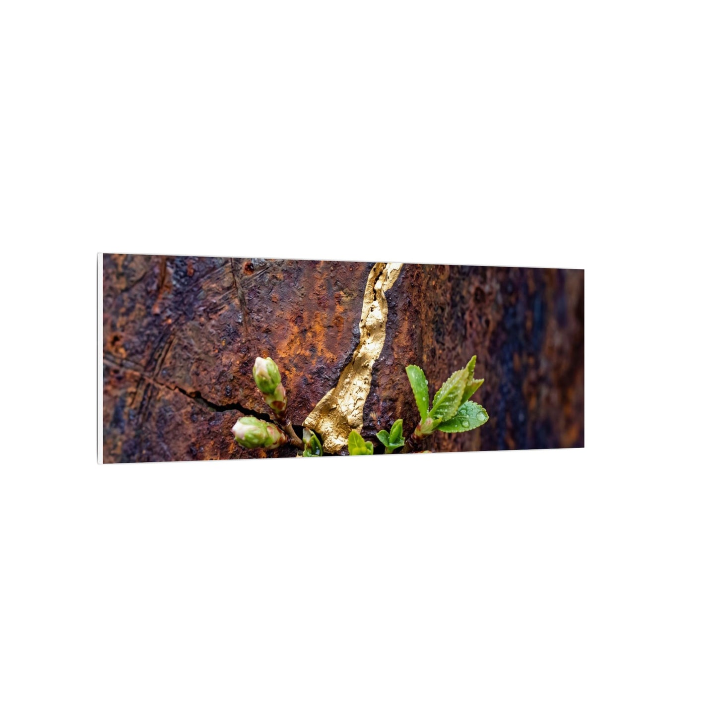 Overcast Rust Patina Canvas Art - Kintsugi Datsuzoku