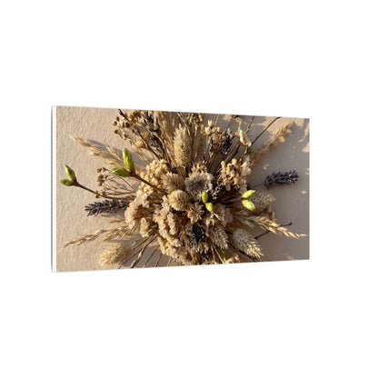Dried Flowers Spring Canvas Art | Japandi Earthy Design