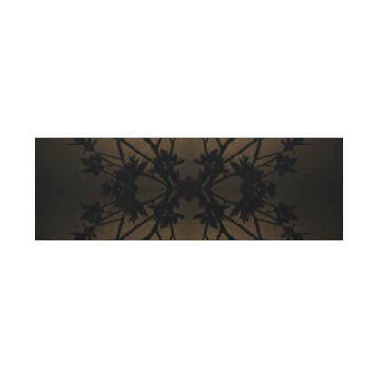 Golden Hour Shadow Play Canvas Art - Dark Japandi Seijaku