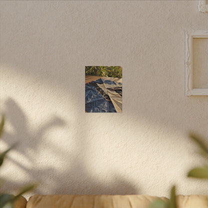 Golden Hour Paper Fold Canvas Art - Kintsugi Ma