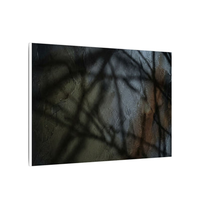 Shadow Play Dark Texture Canvas Art | Sophisticated Dark Japandi Art