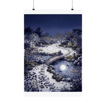 Contemplative Torii Gate Wall Art Print - Enso Zen