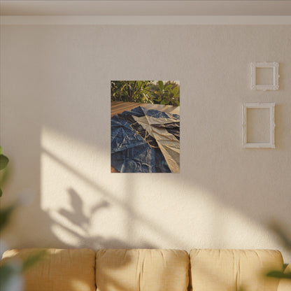 Golden Hour Paper Fold Canvas Art - Kintsugi Ma