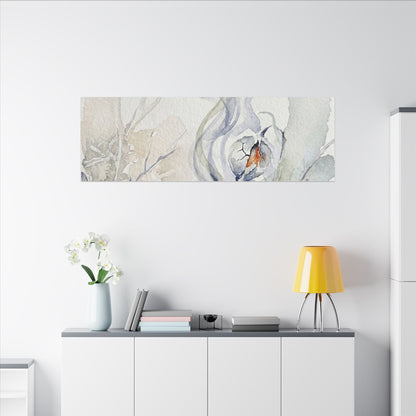 Earthy Incense Smoke Canvas Art - Watercolor Japandi