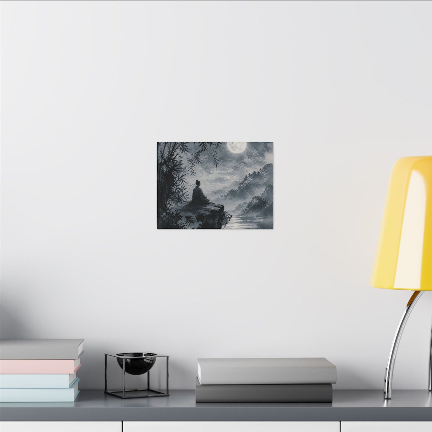 Ink Brushstroke Sumi E Canvas Art | Serene Zen Art