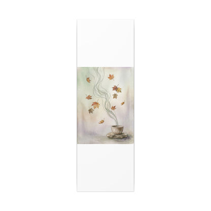 Incense Smoke Canvas Art | Autumn Japandi Watercolor Art