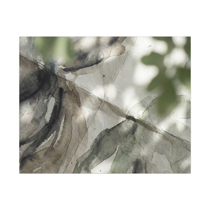 Spring Paper Fold Watercolor Canvas Art | Warm Decor