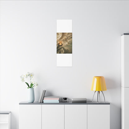 Silk Drape Japanese Pattern Canvas Art | Warm Japandi Art