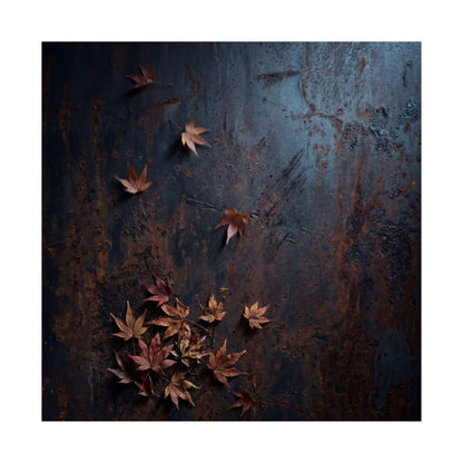 Rust Patina Wall Art Print | Autumn Dark Japandi Shadow Zen Art