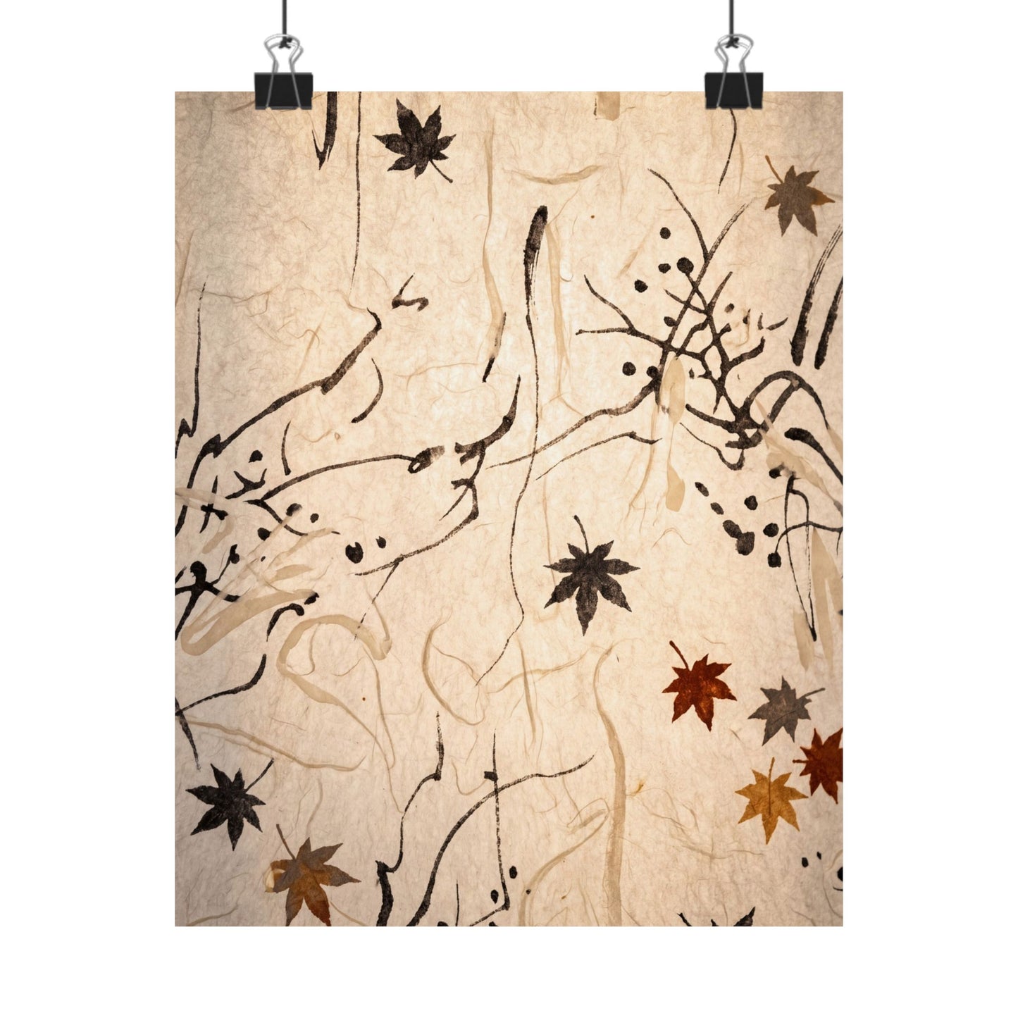 Golden Hour Shoji Screen Wall Art Print - Japandi Fukinsei