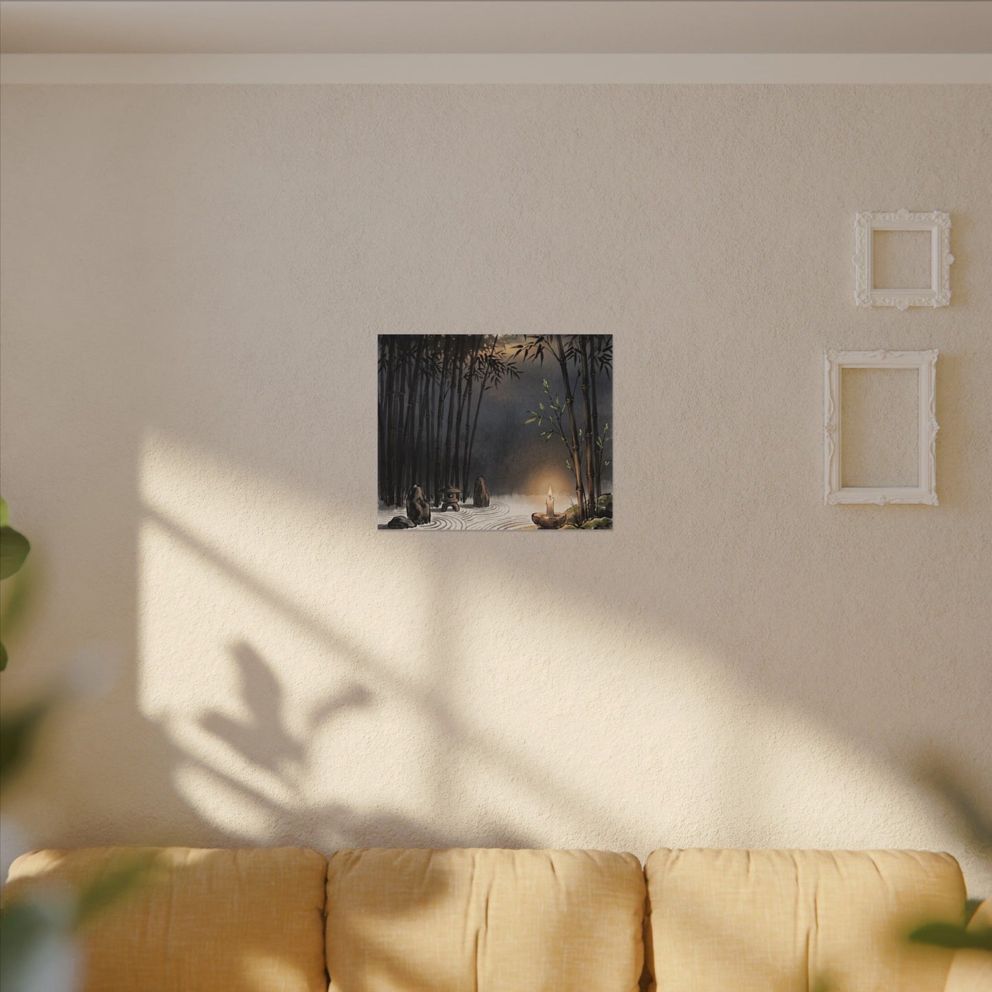 Tranquil Bamboo Grove Canvas Art - Karesansui Zen