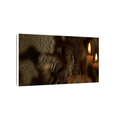 Shadow Play Dark Texture Canvas Art | Moody Dark Japandi Art