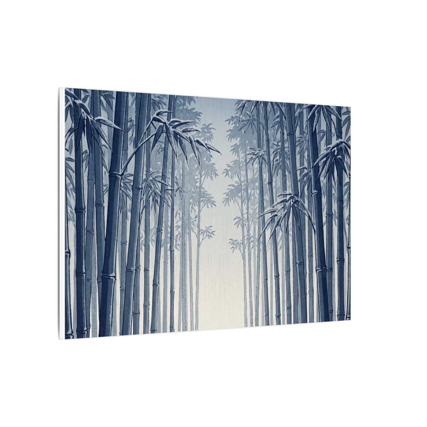 Bamboo Grove Canvas Art | Winter Zen Ukiyo E Inspired Art