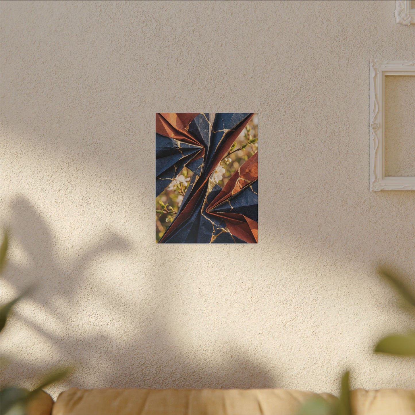 Spring Ceramic Bowl Watercolor Canvas Art | Earthy Decor