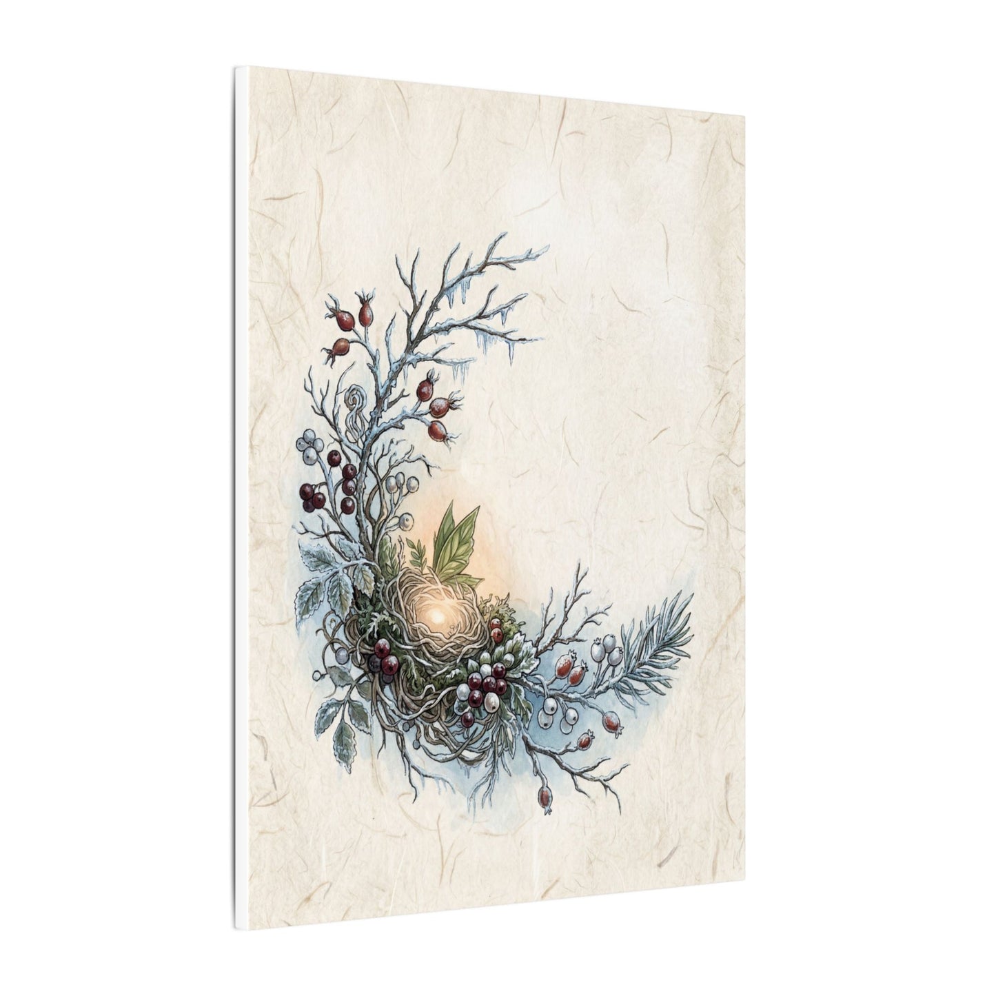 Winter Shoji Screen Forest Whimsy Canvas Art | Enchanting Decor