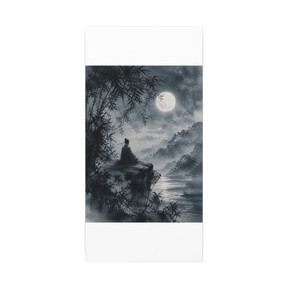 Ink Brushstroke Sumi E Canvas Art | Serene Zen Art