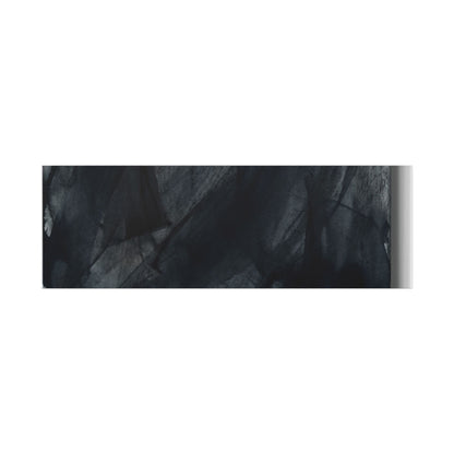 Deep Tones Dark Japandi Charcoal Canvas Art