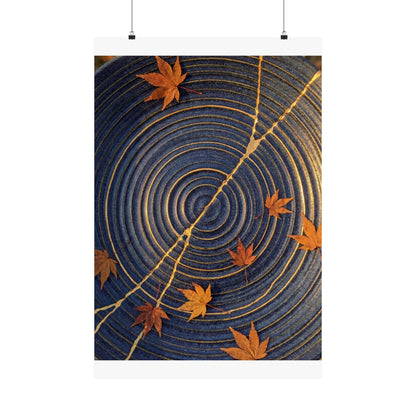 Datsuzoku Water Ripple Wall Art Print - Kintsugi Gold Repair Art Print