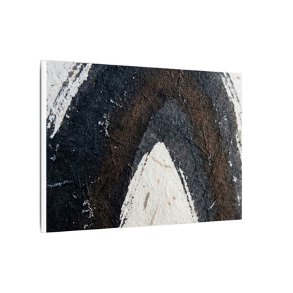 Moody Ink Brushstroke Canvas Art - Moody Minimal Dark Japandi