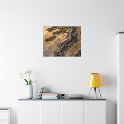 Summer Pine Tree Texture Canvas Art | Cozy Decor