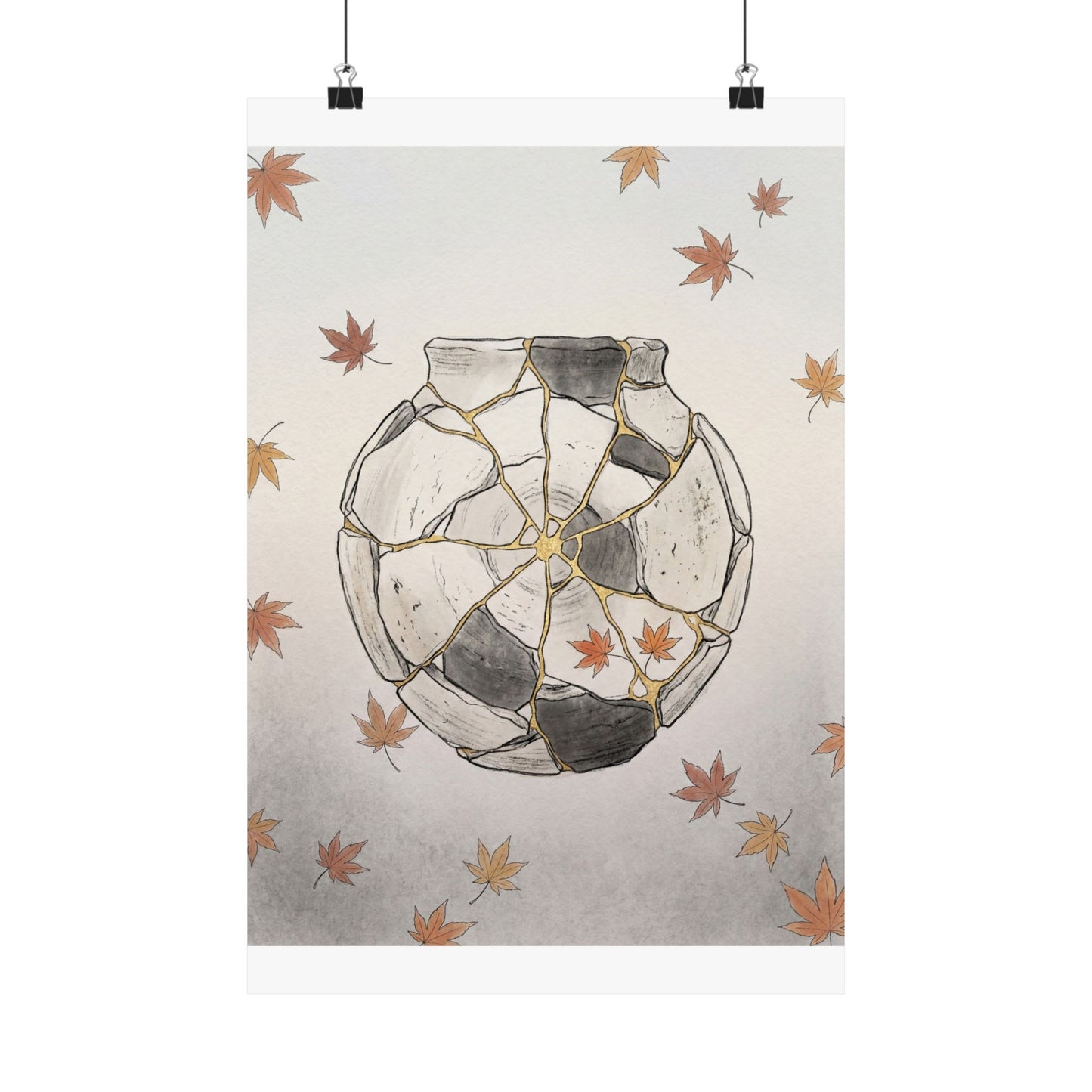 Dawn Broken Pottery Wall Art Print - Japandi Datsuzoku Art Print