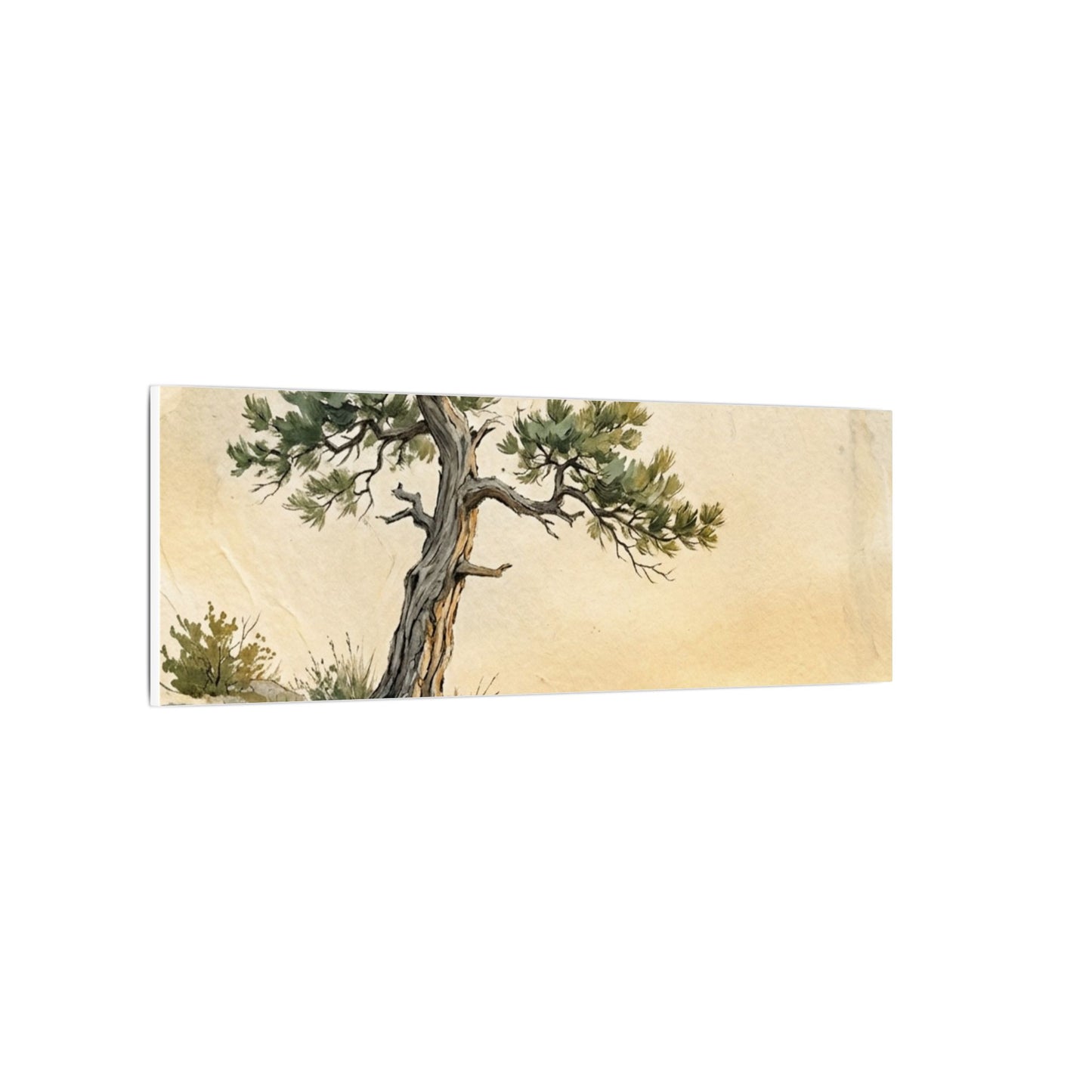 Pine Tree Canvas Art | Summer Japandi Texture Art