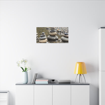 Bamboo Grove Winter Canvas Art | Zen Serene Design