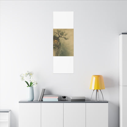 Spring Pine Tree Minimal Line Canvas Art | Earthy Decor