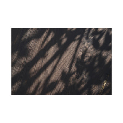 Shadow Play Summer Canvas Art | Dark Japandi Moody Design