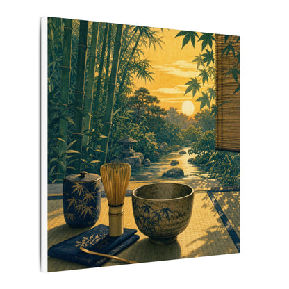 Ma Tea Ceremony Canvas Art - Zen Ukiyo E Inspired