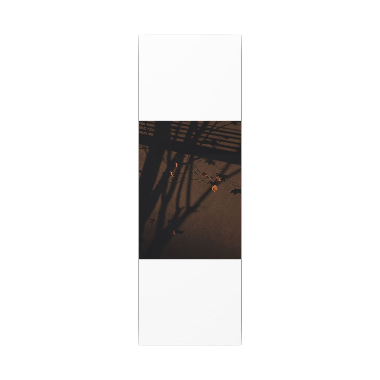 Shadow Play Autumn Canvas Art | Dark Japandi Luxurious Design