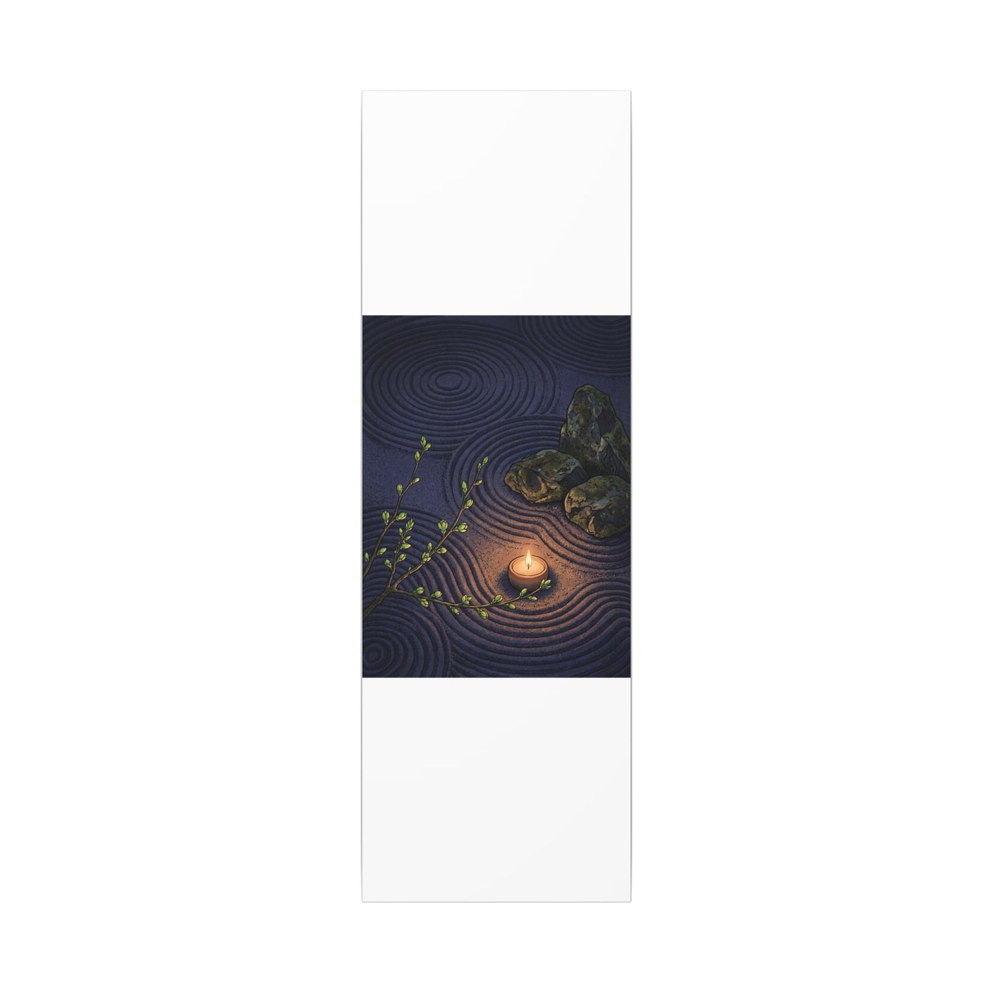 Mono No Aware Rock Garden Canvas Art - Zen Ukiyo E Inspired