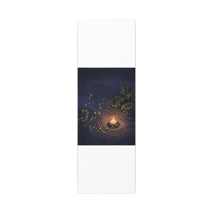 Mono No Aware Rock Garden Canvas Art - Zen Ukiyo E Inspired