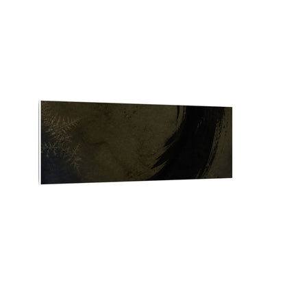 Seijaku Ink Brushstroke Canvas Art - Dark Japandi Moody Minimal
