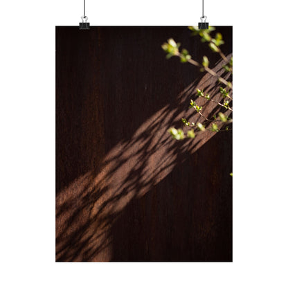 Rust Patina Spring Wall Art Print | Dark Japandi Atmospheric Design