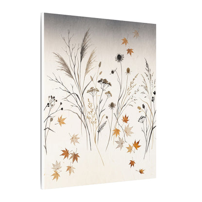 Dawn Dried Flowers Canvas Art - Japandi Kanso