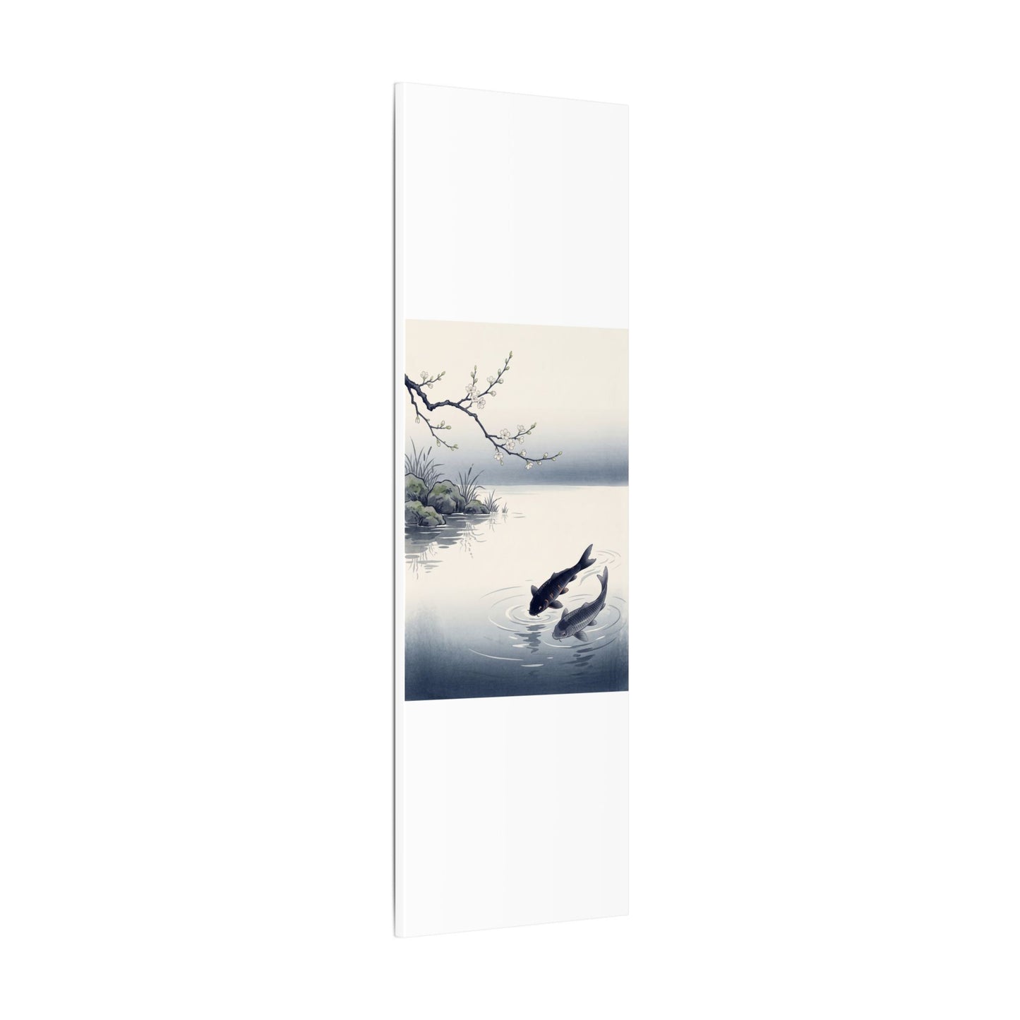 Ma Koi Pond Canvas Art - Zen Ukiyo E Inspired
