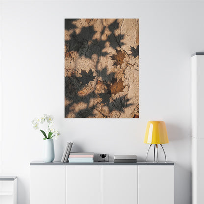 Cozy Shadow Play Canvas Art - Texture Japandi