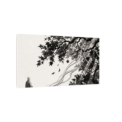 Serene Incense Smoke Canvas Art - Ukiyo E Inspired Zen