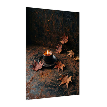 Autumn Rust Patina Shadow Zen Canvas Art | Sophisticated Decor