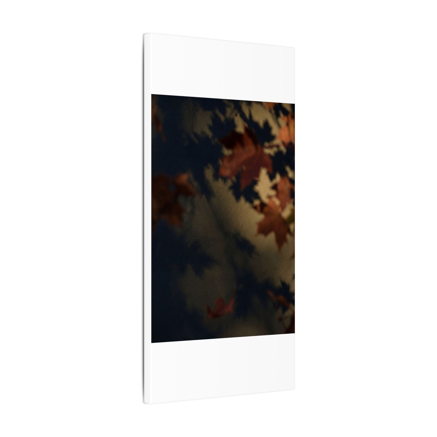 Shadow Play Canvas Art | Autumn Dark Japandi Moody Minimal Art