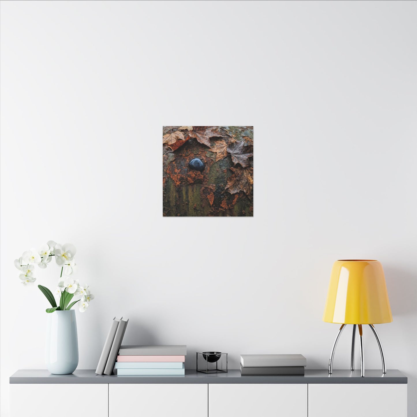 Datsuzoku Rust Patina Canvas Art - Dark Japandi Moody Minimal