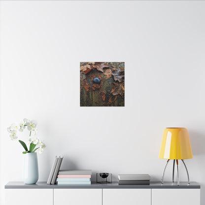 Datsuzoku Rust Patina Canvas Art - Dark Japandi Moody Minimal