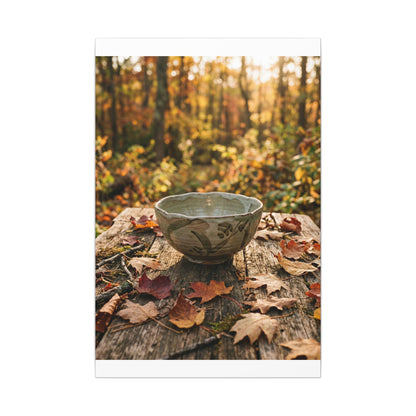 Spring Rock Garden Moody Minimal Canvas Art | Luxurious Decor