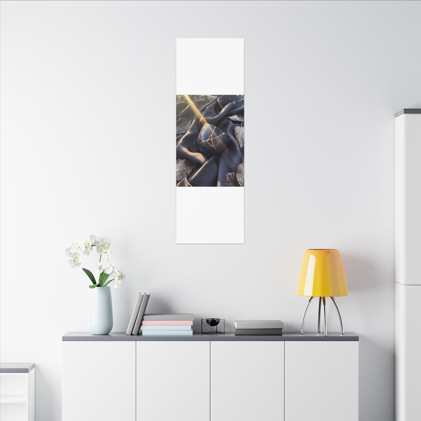 Winter Silk Drape Gold Repair Canvas Art | Artful Decor