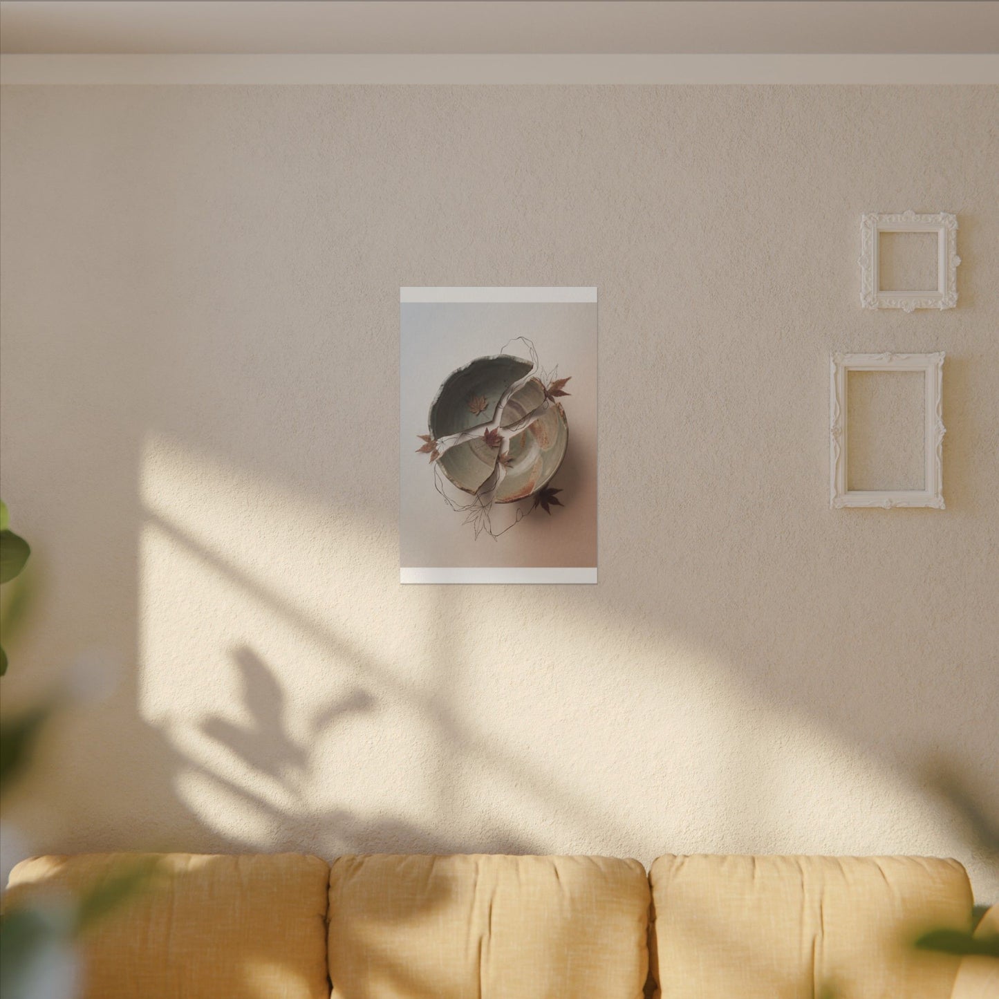 Dawn Ceramic Bowl Canvas Art - Japandi Fukinsei