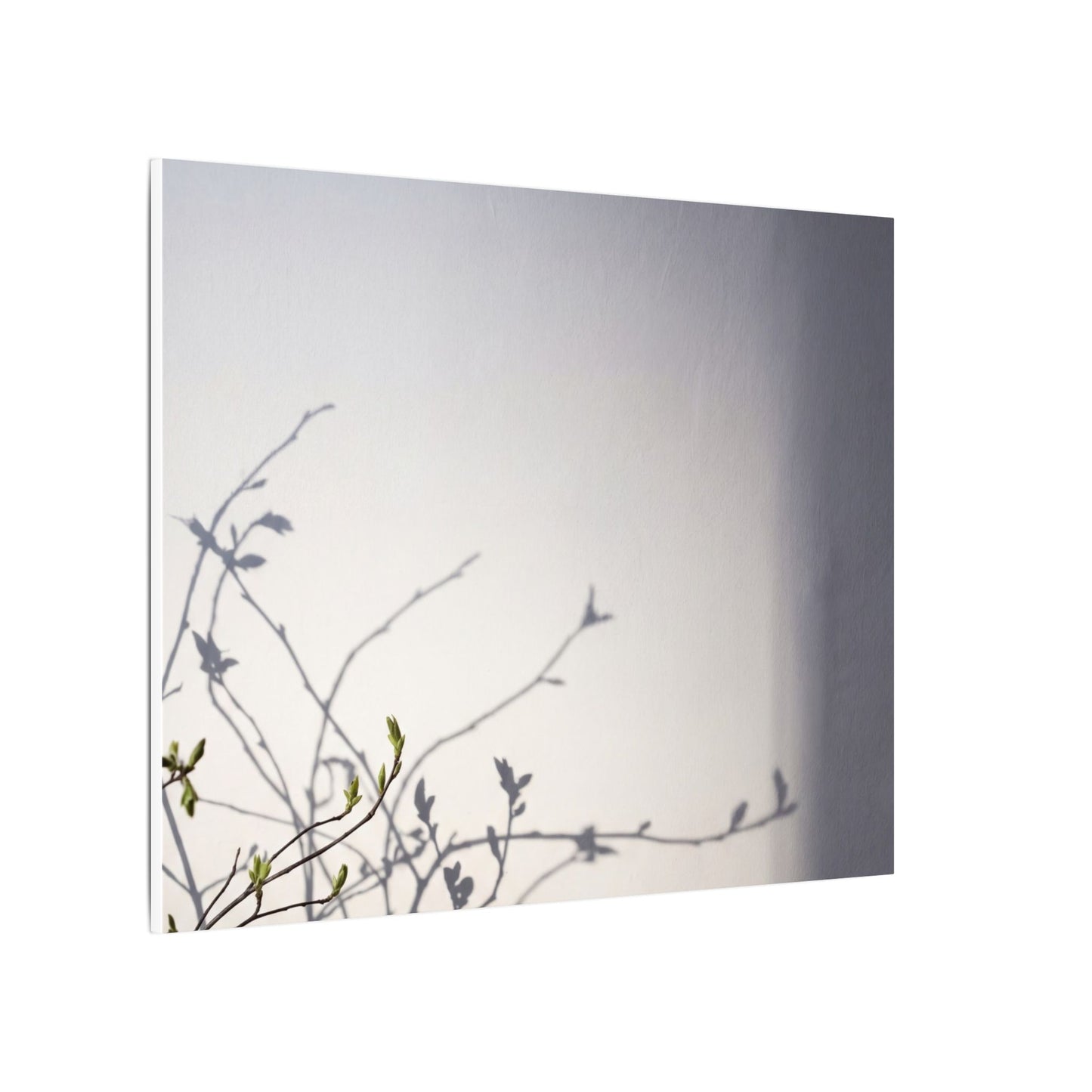 Japandi Shadow Play in Dawn | Japanese Pattern Canvas Art