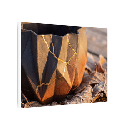 Paper Fold Gold Repair Canvas Art | Philosophical Kintsugi Art
